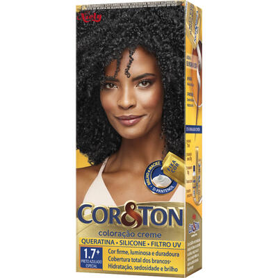 Tintura Cor&Ton 1.7 Preto Azulado 135g