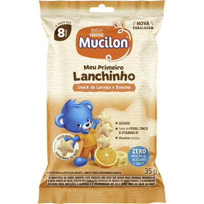 Biscoito Mucilon Laranja e Banana 35g
