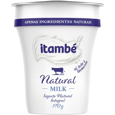 Iogurte Integral Itambé Natural Milk 170g