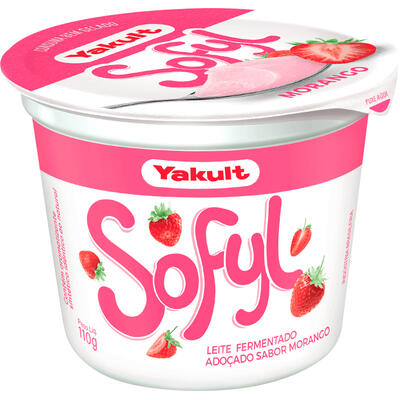 Sobremesa Fermentada Sofyl Morango Yakult 110g