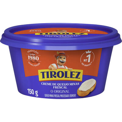 Creme de Queijo Minas Frescal Original Tirolez 150g