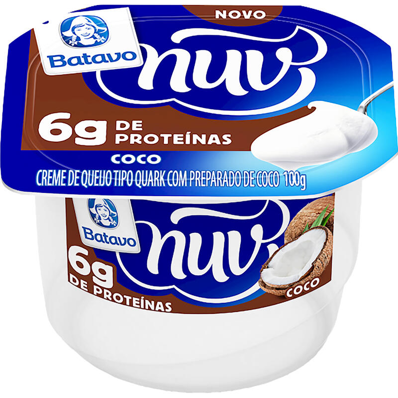 Creme de Queijo Tipo Quark Batavo Nuv Coco 100g