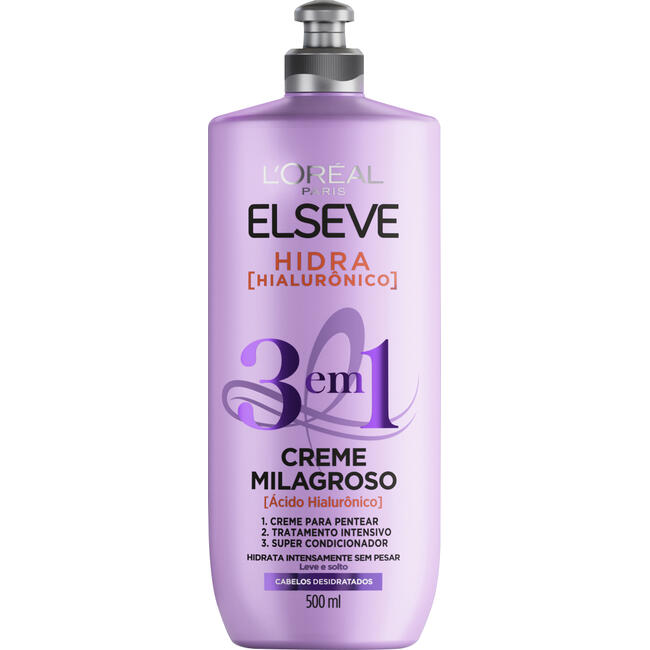 Creme para Pentear Elseve Hialurônico 500ml