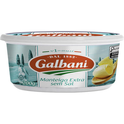 Manteiga Galbani Sem Sal 200g