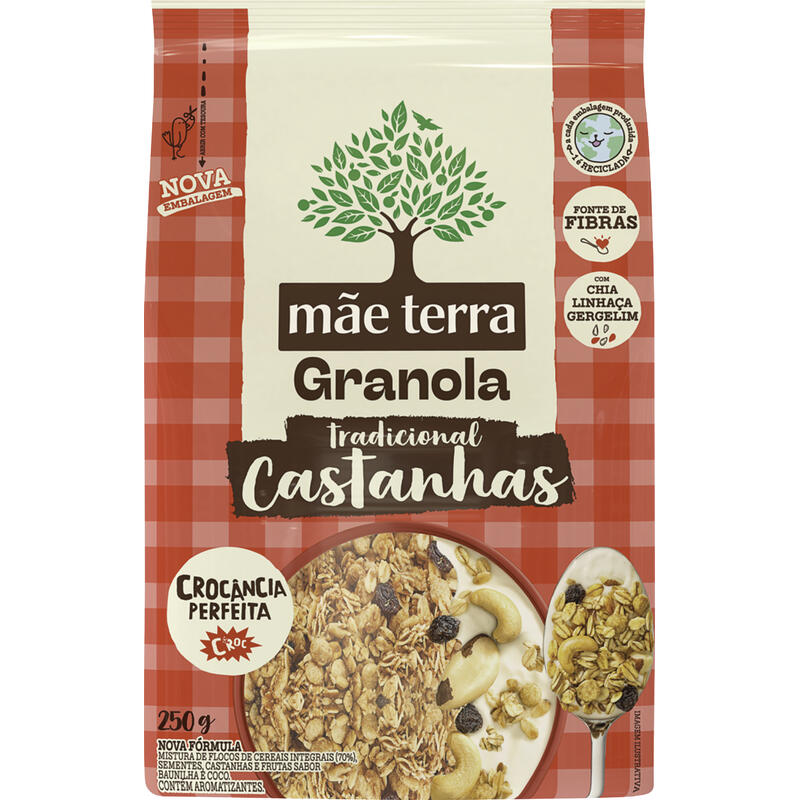 Granola Mãe Terra Castanhas Brasileiras 250g
