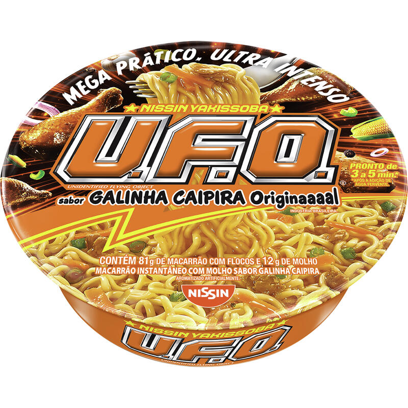 Macarrão Instantâneo Nissin Yakissoba UFO Galinha Caipira 93g