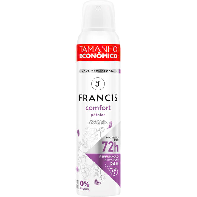 Desodorante Aerossol Francis Comfort Pétalas 200ml