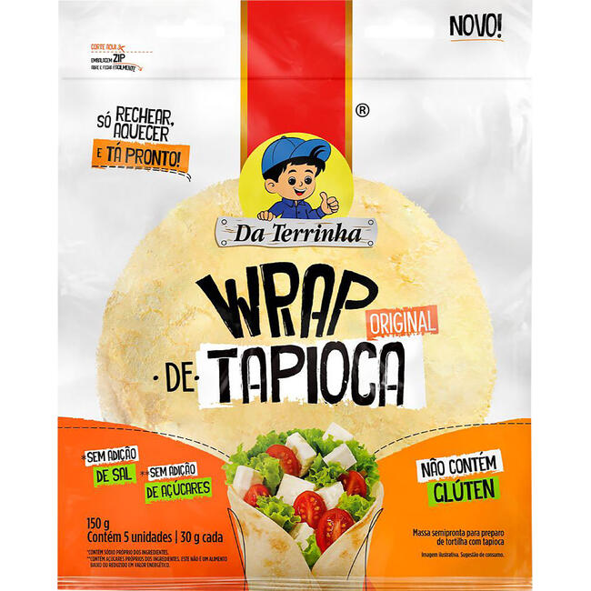 Wrap Tapioca da Terrinha Original 150g