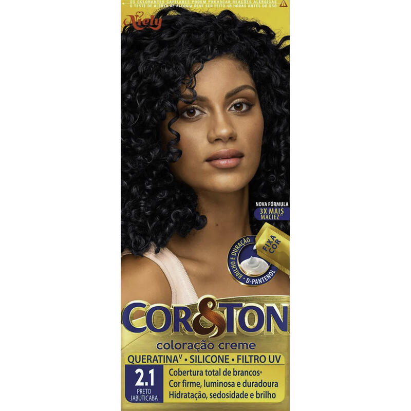 Tintura Cor&Ton 2.1 Preto Jabuticaba 135g