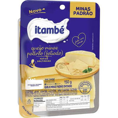 Queijo Minas Padrão Itambé Fatiado Unidade 150g