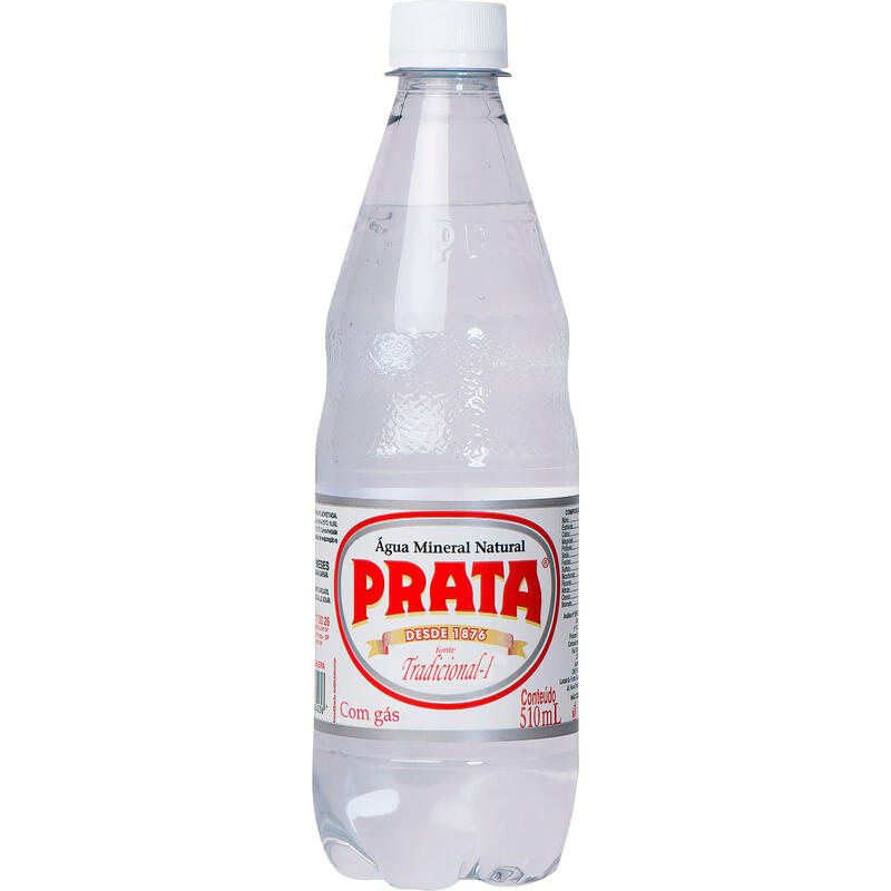 Água Mineral Prata Com gás 510ml