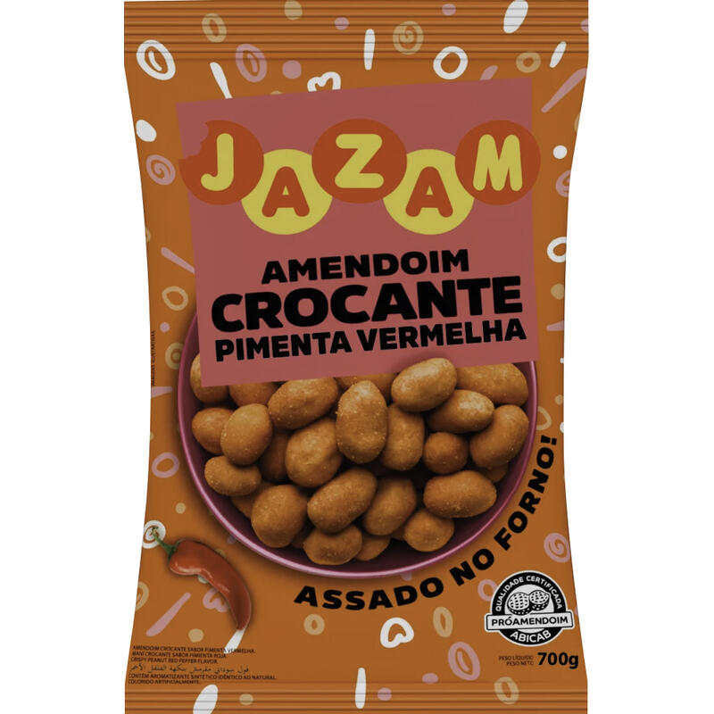 Amendoim Crocante Jazam Pimenta 700g
