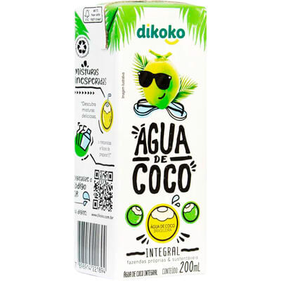 Água de Coco Dikoko Integral 200ml