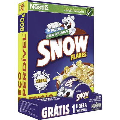 Cereal Matinal Snow Flakes Nestlé Com Tigela 800g