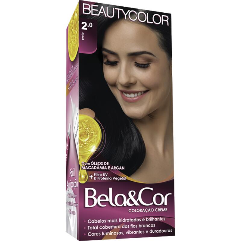 Tintura para Cabelo Beauty Color 2.0 - Preto 1 Kit
