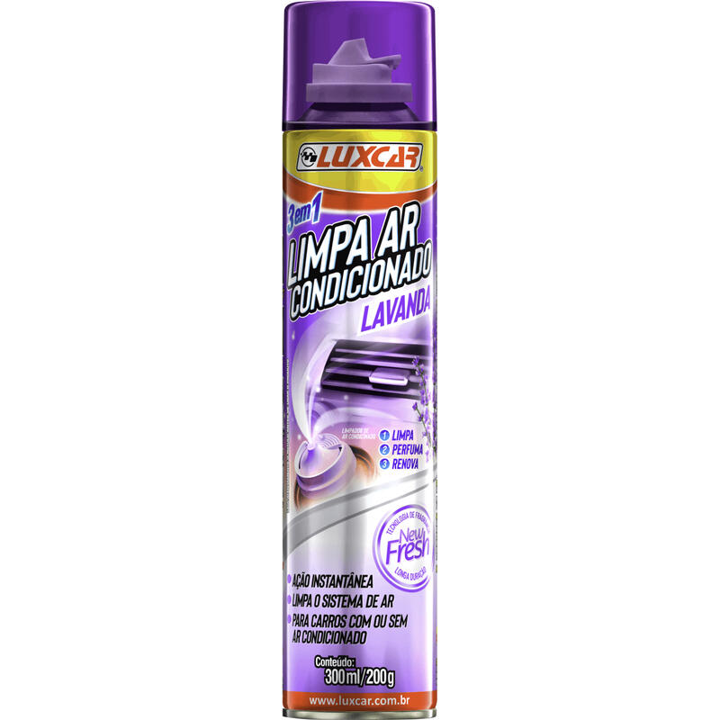Limpa Ar Condicionado Luxcar Lavanda 300ml