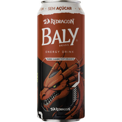 Energético sem Açúcar Gamer Baly Morango e Pêssego 473ml