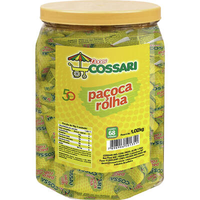 Doce de Paçoca Rolha Cossari Embalada 68x15g