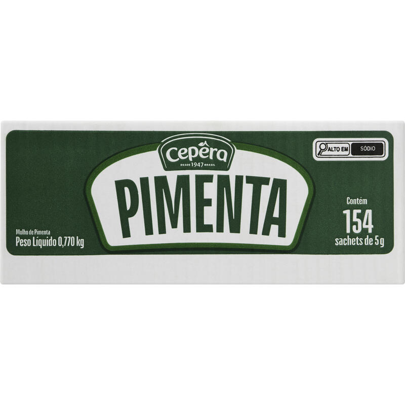 Molho de Pimenta Cepêra Vermelha Minissachê 154x5g