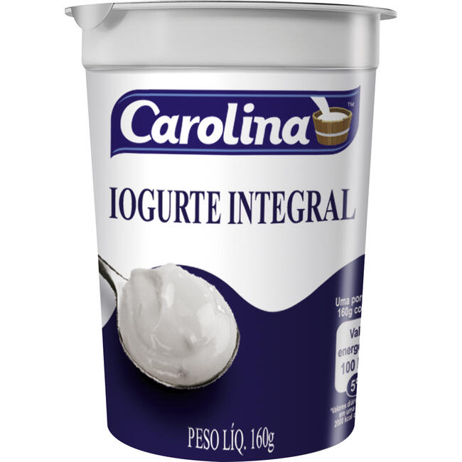 Iogurte Natural Carolina Integral 160g