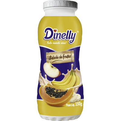 Bebida Láctea Dinelly Salada de Frutas 150g