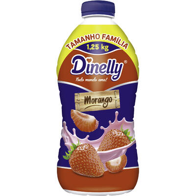Bebida Láctea Dinelly Morango 1,25kg