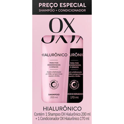 Kit OX Shampoo + Condicionador Hialurônico