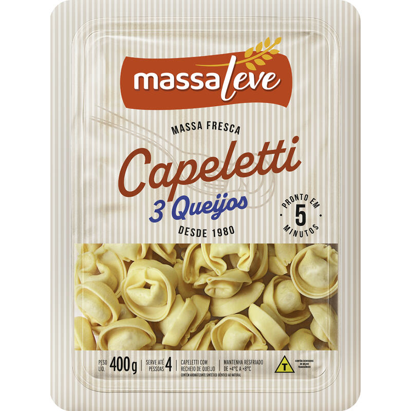 Capeletti Massa Leve Queijo 400g