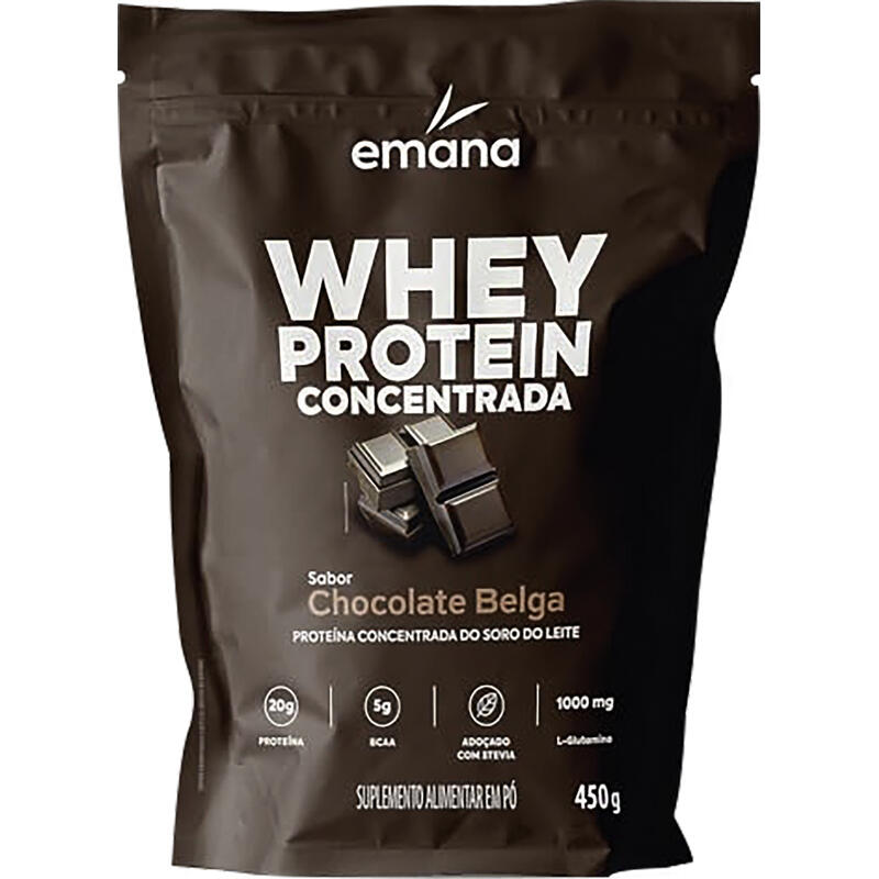 Suplemento Alimentar Whey Emana Chocolate 450g