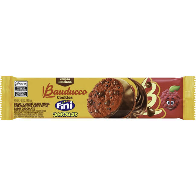 Biscoito Cookies Bauducco Fini Amoras 96g