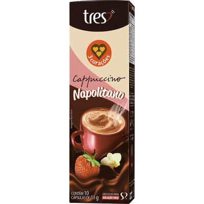 Cappuccino em Cápsulas 3 Napolitano 10x11g