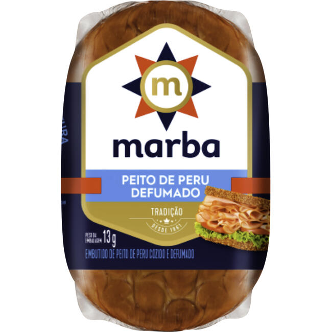 Peito de Peru Marba Defumado Preço por quilo na peça