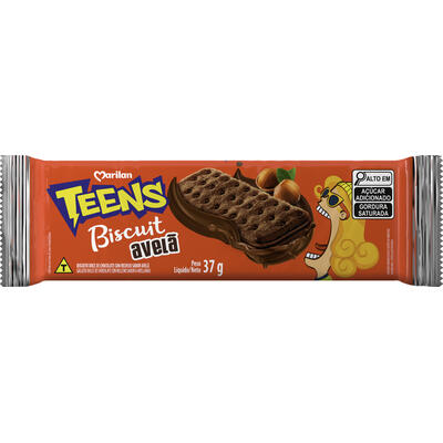 Biscoito Recheado Marilan Teens Avelã 37g