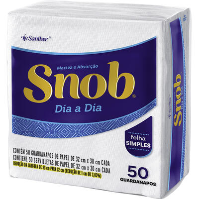 Guardanapo de Papel Snob 32x30cm 50 un