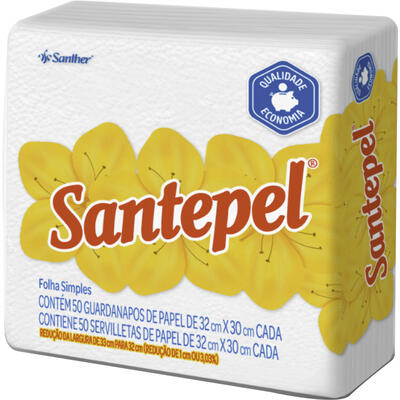 Guardanapo de Papel Santepel 32x30cm 50 un