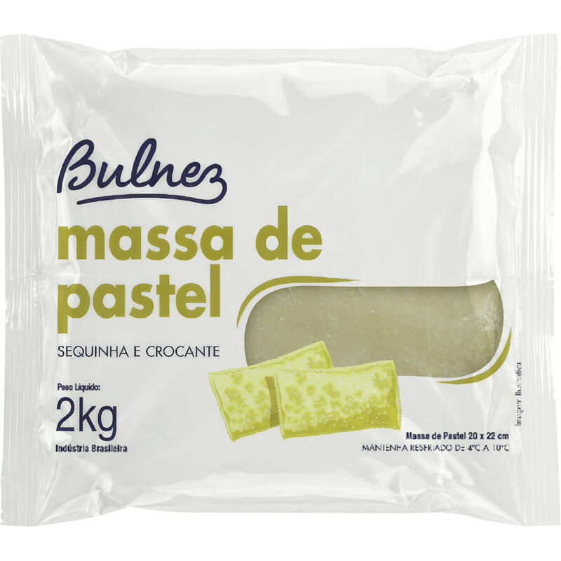 Massa para Pastel Bulnez Quadrada 2kg