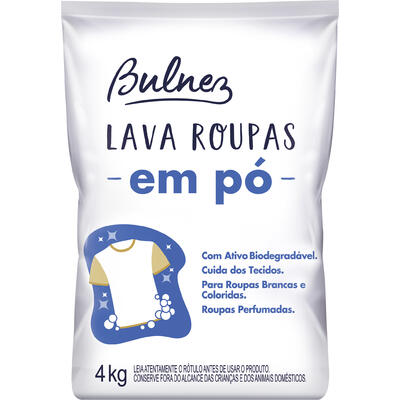 Lava Roupas em Pó Bulnez 4kg