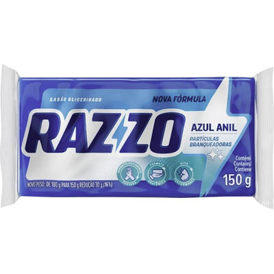 Sabão em Pedaço Razzo Azul 150g
