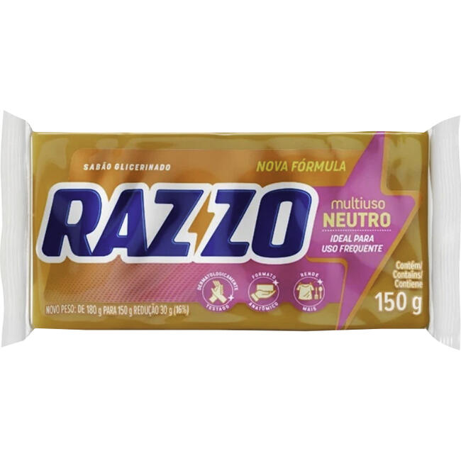 Sabão em Pedaço Razzo Neutro 150g