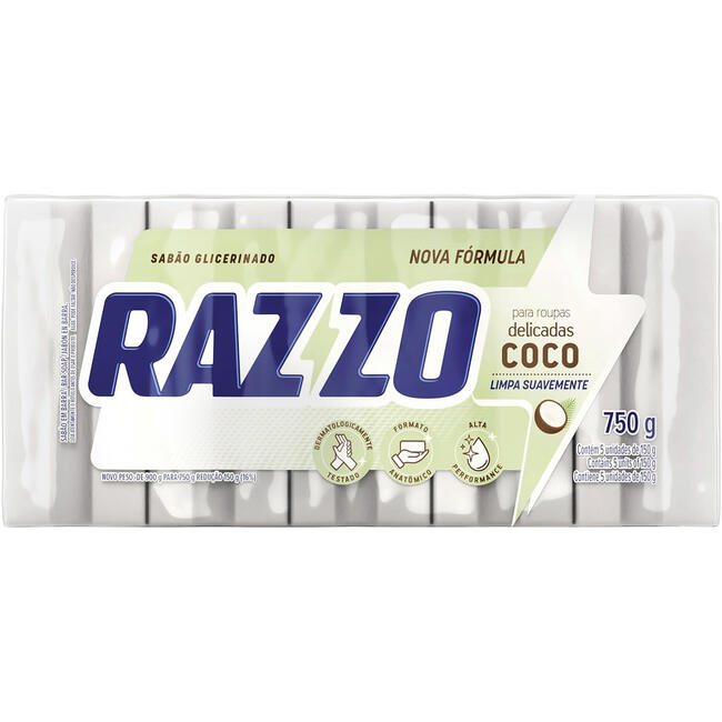 Sabão em Pedaço Razzo Coco 750g