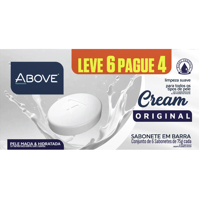 Sabonete Above Cream Original 75g LV 6 PG 4