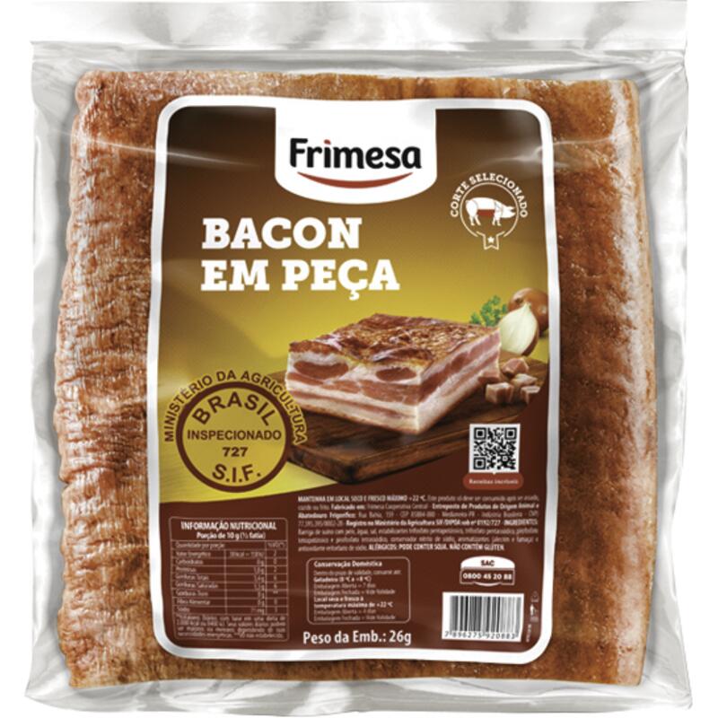 Bacon Frimesa Defumado Preço por quilo na peça