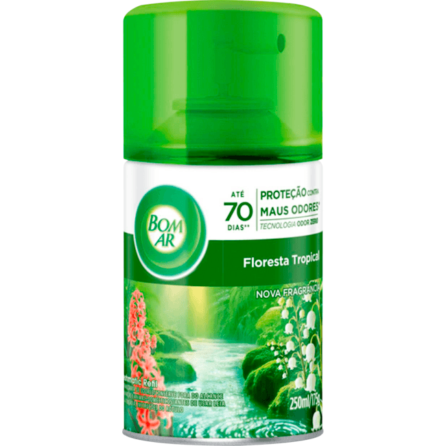 Desodorizador Aerossol Bom Ar Floresta Tropical 250ml