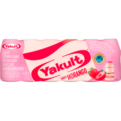 Leite Fermentado Yakult Morango 6x80g