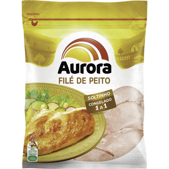 Filé de Peito de Frango Aurora IQF Congelado 1kg