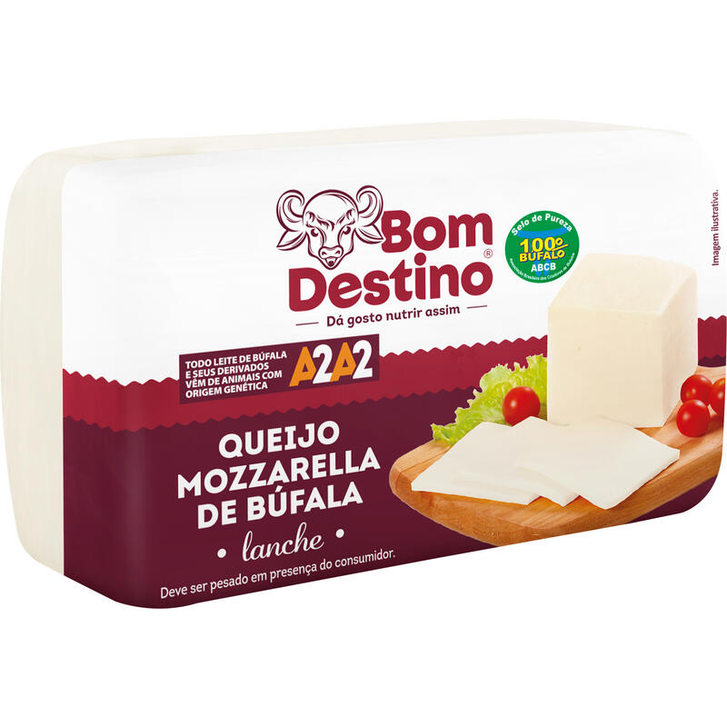 Queijo Mozzarella Búfala Bom Destino Lanche Preço por quilo na pç