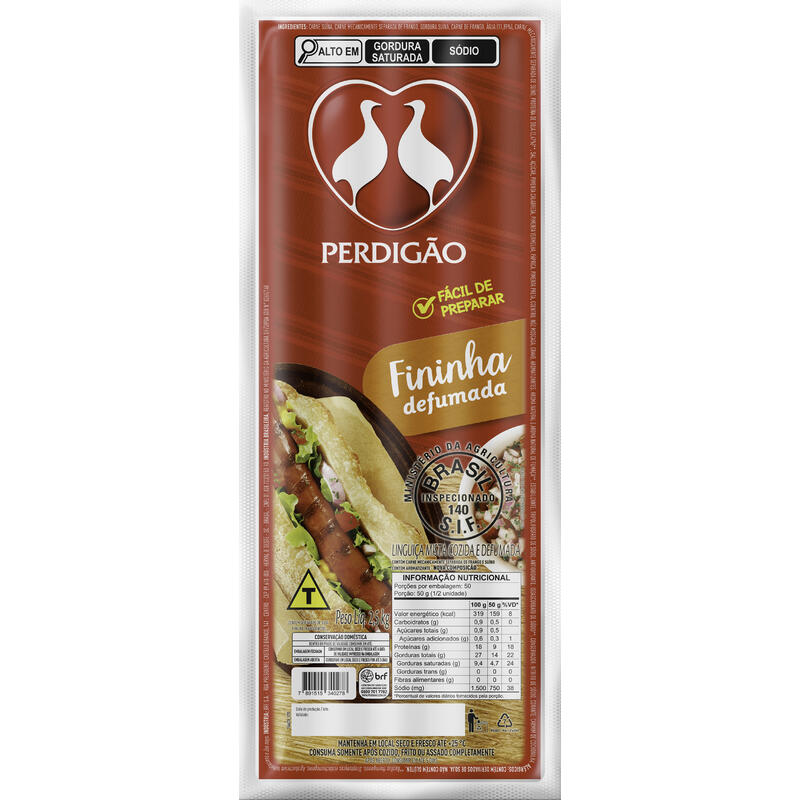 Linguiça Fina Mista Perdigão 2,5kg