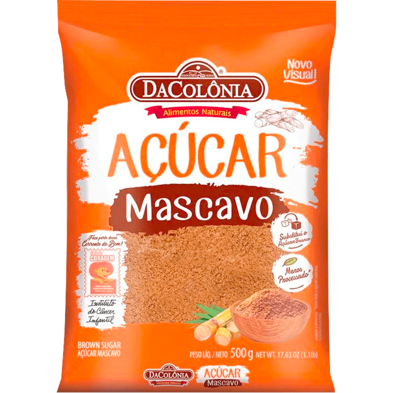 Açúcar DaColônia Mascavo 500g