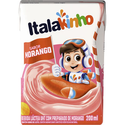 Bebida Láctea Italac Morango 200ml