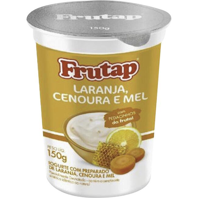 Iogurte Frutap Cenoura, Laranja e Mel 150g